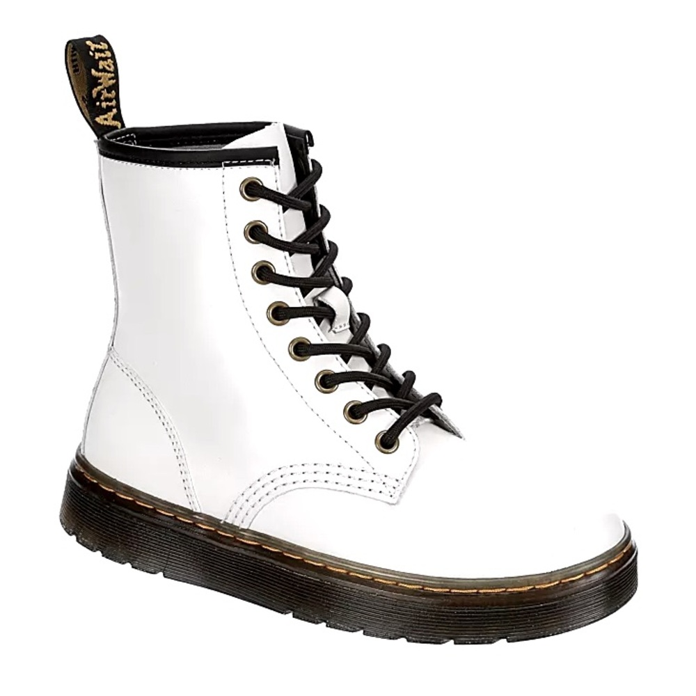 Dr. Martens White Leather Womens Combat Boot
Sz 6 (great for teenagers as well)